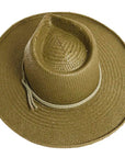 Bailey Sage Sun Straw Hat Top Angled View