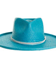 Bailey Turquoise Sun Straw Hat Front View