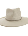 Bailey White Sun Straw Hat Front View