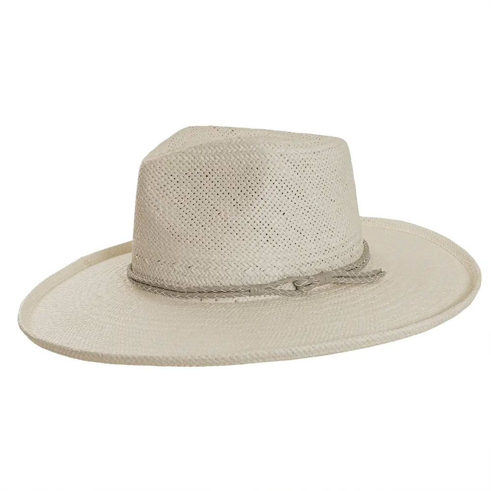 Bailey White Sun Straw Hat Side View