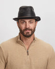 Balboa | Mens Leather Fedora Hat
