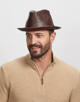 Balboa | Mens Leather Fedora Hat