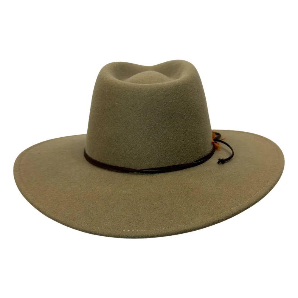 Base Camp | Womens Wool Felt Crushable Outback Hat