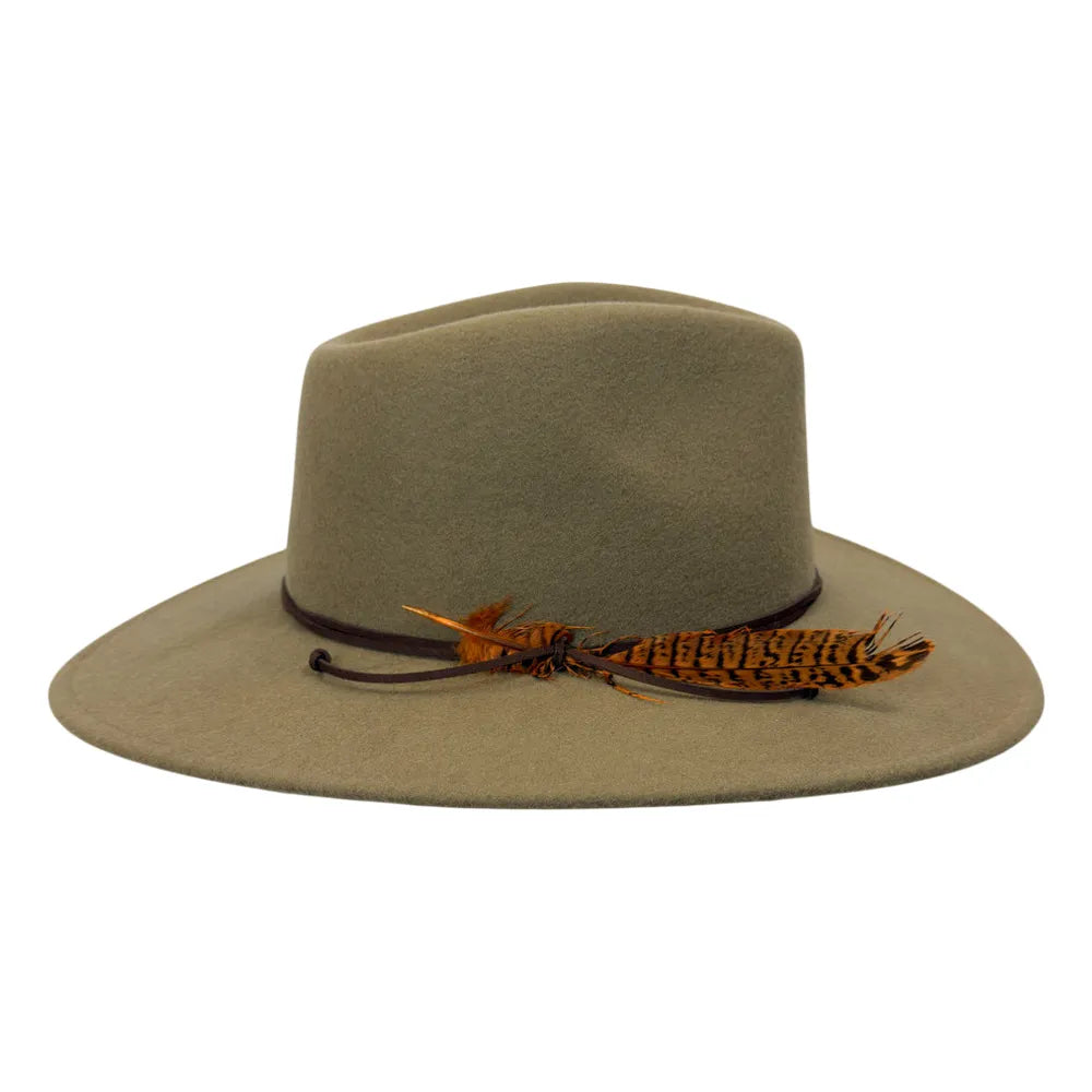 Base Camp | Womens Wool Felt Crushable Outback Hat