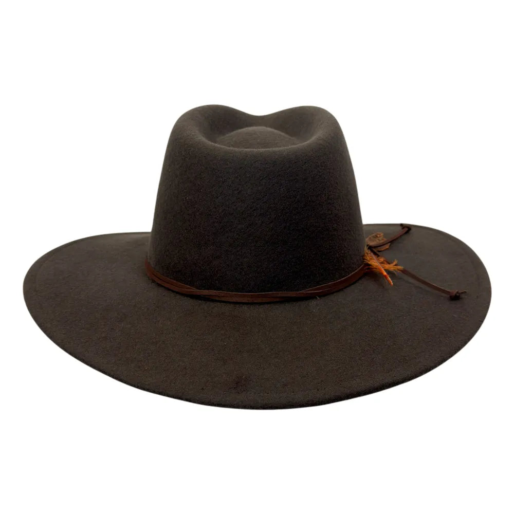 Base Camp | Womens Wool Felt Crushable Outback Hat