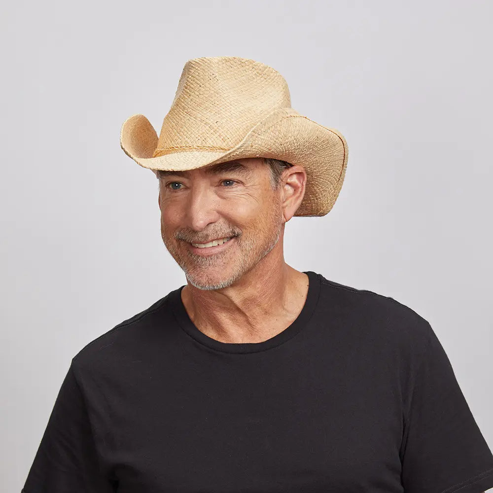 Belle | Mens Natural Straw Cowboy Hat