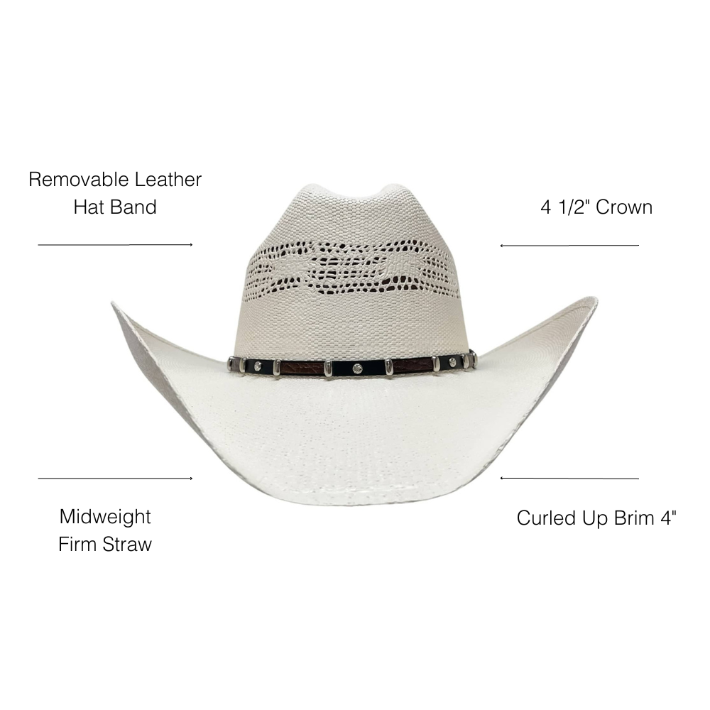 Austin | Mens Straw Cowboy Hat