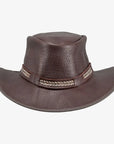 Bison | Mens Bison Leather Packable Outback Hat