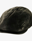Bookie | Mens Leather Flat Cap