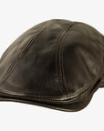 Bookie | Mens Leather Flat Cap
