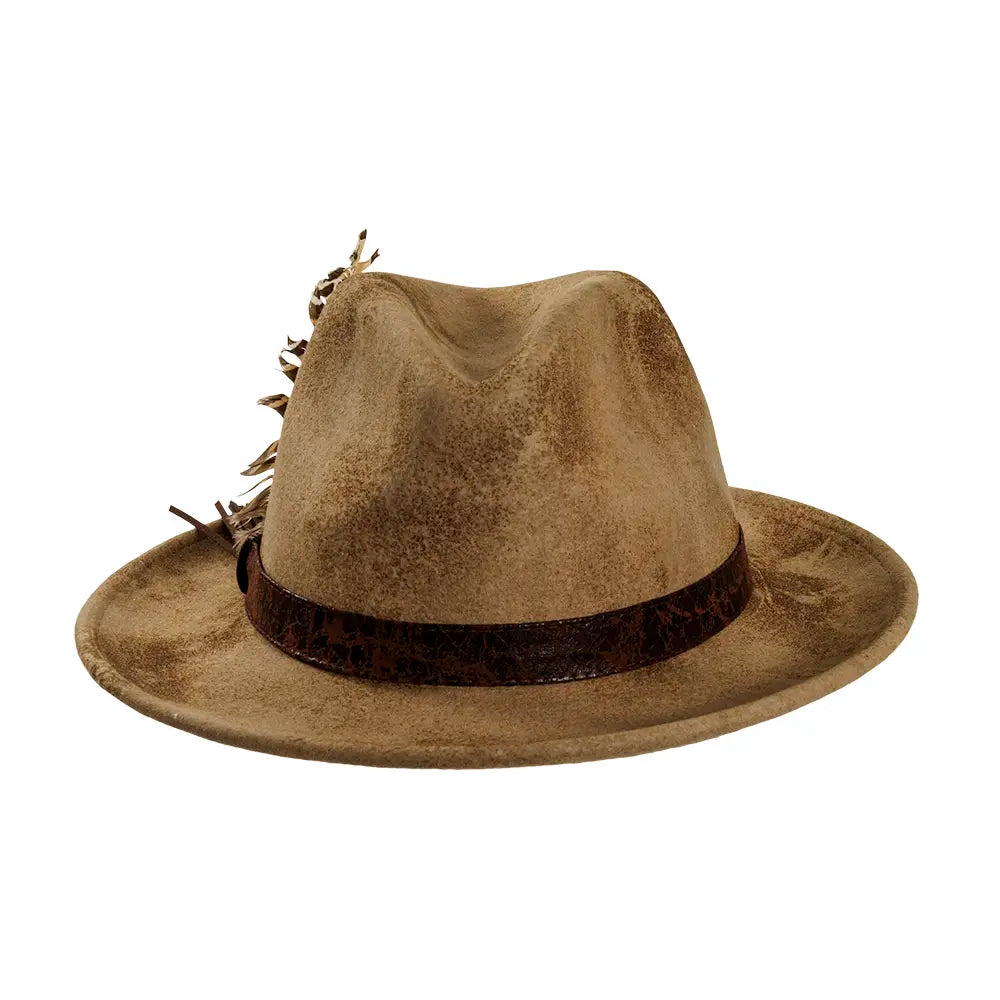 Bootlegger | Mens Ivory Felt Fedora Hat – American Hat Makers