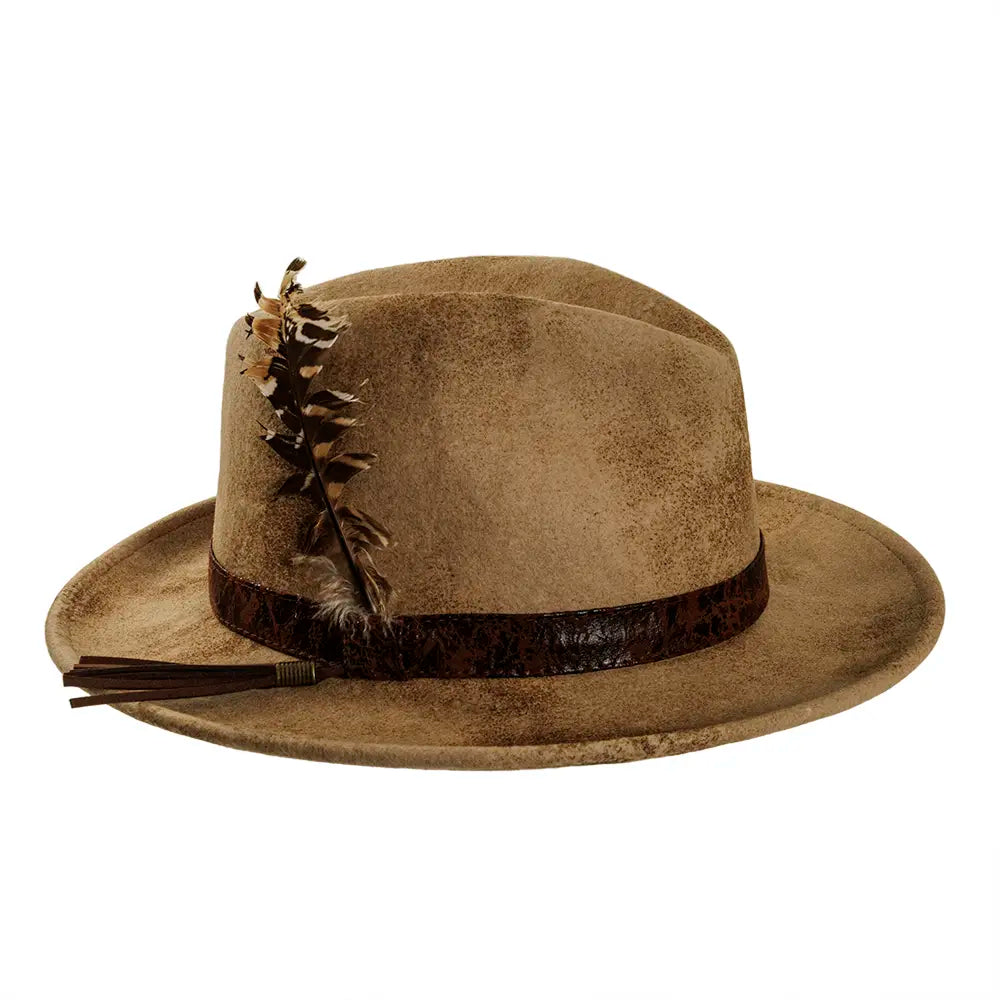 Bootlegger Felt Fedora  Side View