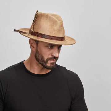 Bootlegger | Mens Ivory Felt Fedora Hat