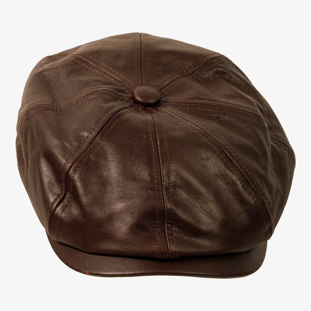 Bourbon St | Womens Brown Leather Cap
