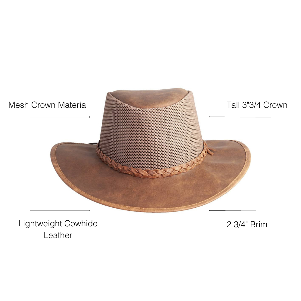 New American Hat Makers Breeze Leather Bomber Hat