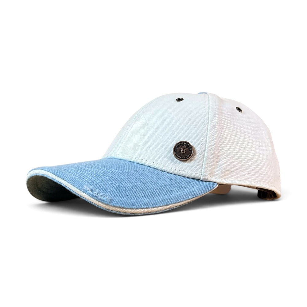 Whitecap | Mens White & Denim Ball Cap
