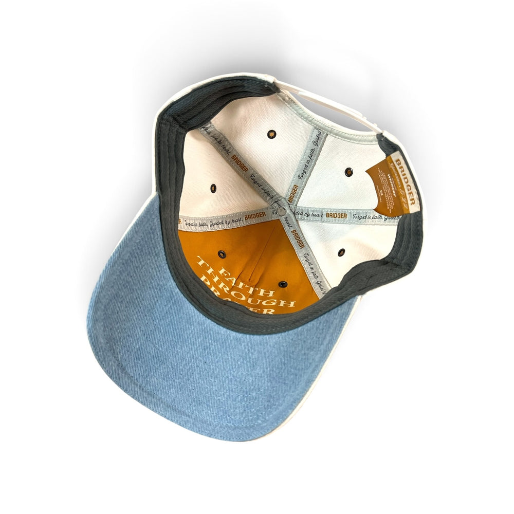 Whitecap | Mens White & Denim Ball Cap