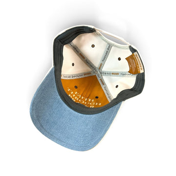 Whitecap | Mens White & Denim Ball Cap