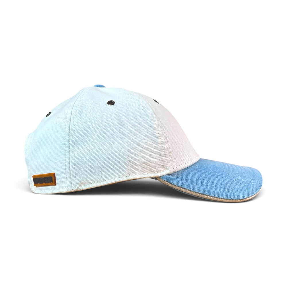 Whitecap | Mens White & Denim Ball Cap