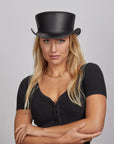 Bromley | Womens Leather Top Hat