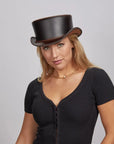 Bromley | Womens Leather Top Hat