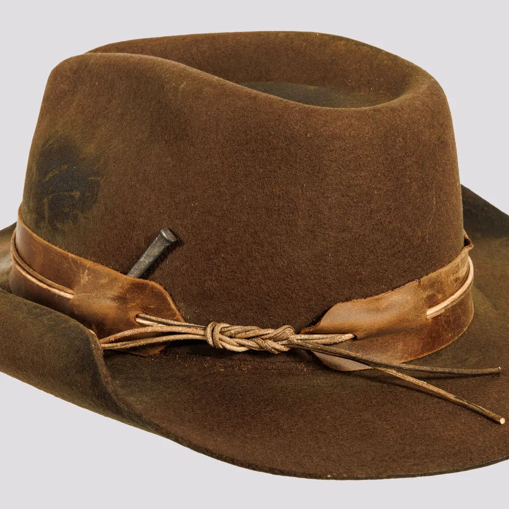 Bronson | Womens Distressed Wool Felt Cowgirl Hat