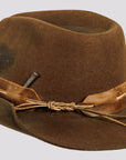 Bronson | Womens Distressed Wool Felt Cowgirl Hat