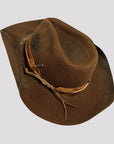 Bronson | Womens Distressed Wool Felt Cowgirl Hat