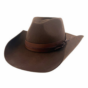 Bronson | Mens Brown Wool Felt Cowboy Hat
