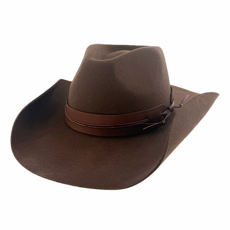 Bronson | Womens Brown Wool Felt Cowgirl Hat – American Hat  display picture 1