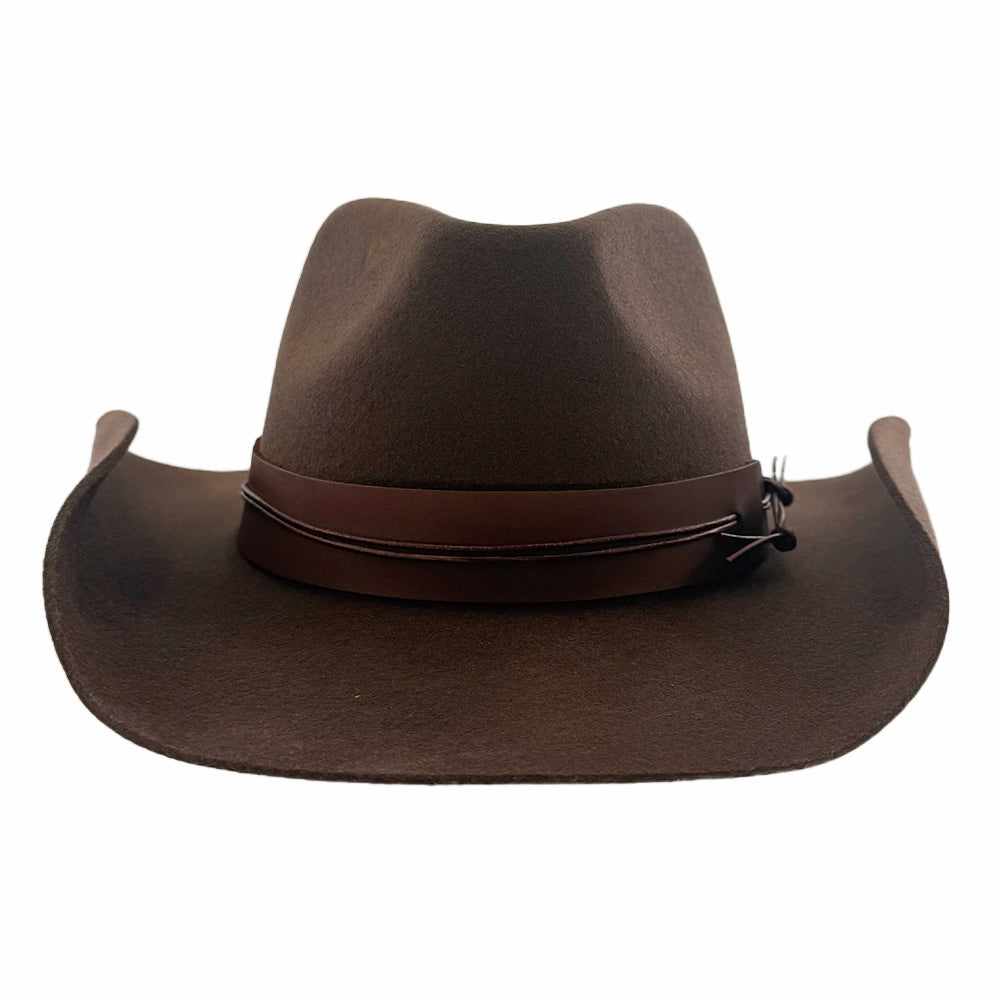 Bronson | Mens Brown Wool Felt Cowboy Hat