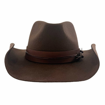 Bronson | Mens Brown Wool Felt Cowboy Hat