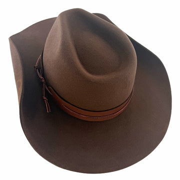Bronson | Mens Brown Wool Felt Cowboy Hat