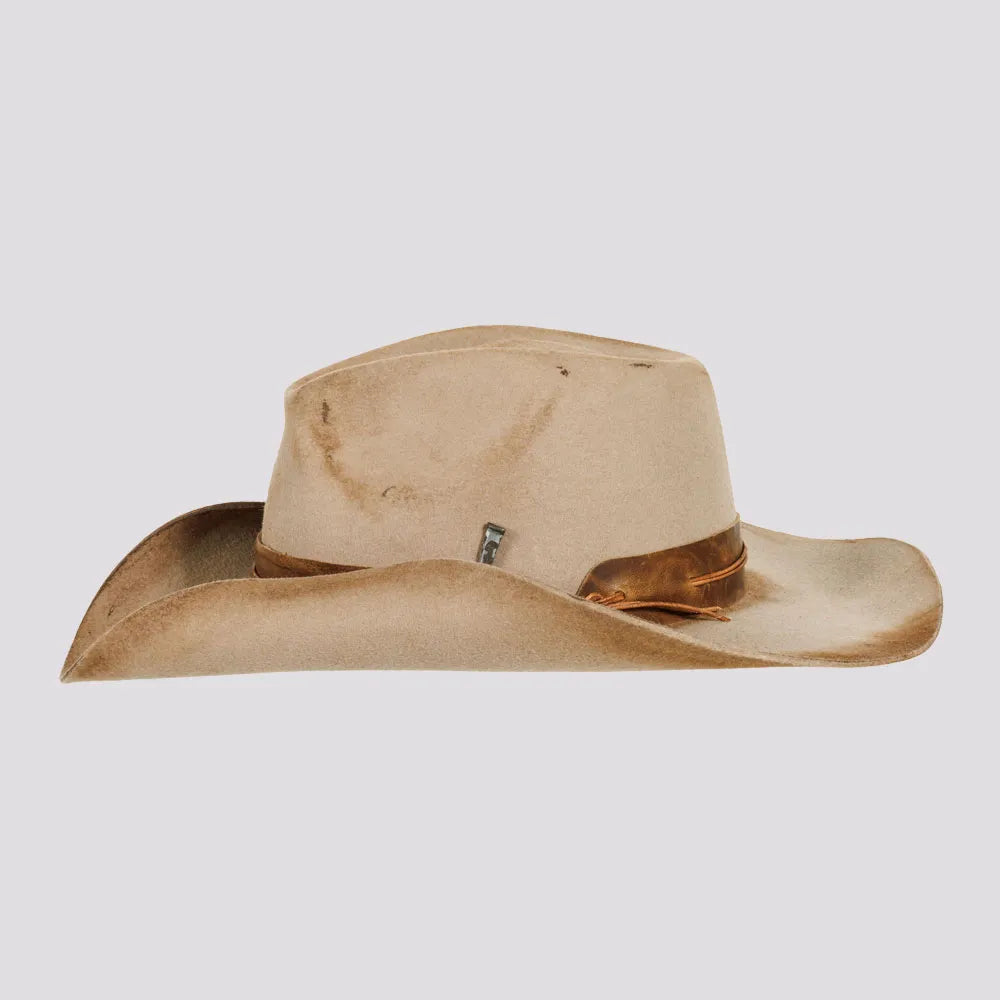 Bronson | Womens Distressed Wool Felt Cowgirl Hat