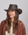 Bushman | Womens Leather Outback Hat