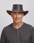 Bushman | Mens Leather Outback Hat