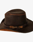 Butte | Womens Brown Western Genuine Leather Cowgirl Hat