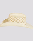 Cal | Womens Vented Crown Woven Bangora Straw Cowgirl Hat