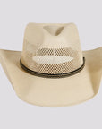 Caleb | Mens Vented Crown Canvas Western Cowboy Hat