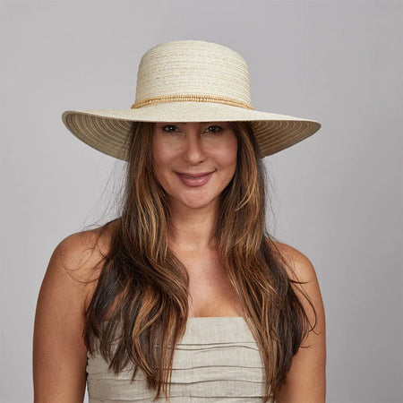Capri-Ivory-Straw-Sun-Hat-  display picture 2