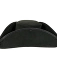 Blackbeard Pirate Cowhide Leather Hat by American Hat Makers side view
