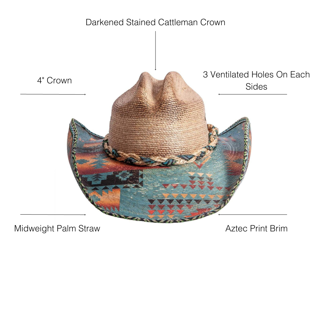 Cassius | Mens Straw Cowboy Hat – American Hat Makers