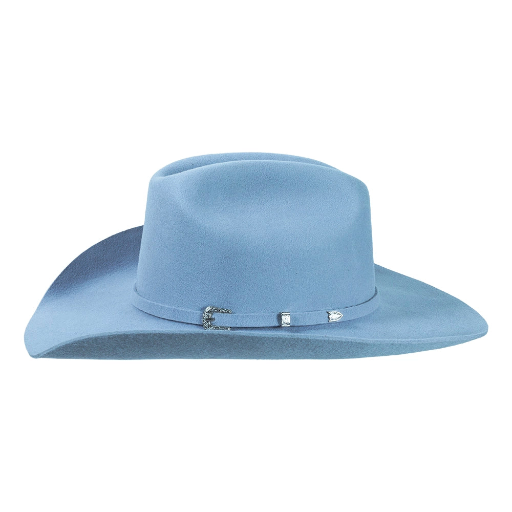 Cattleman | Womens Baby Blue Felt Cowgirl Hat