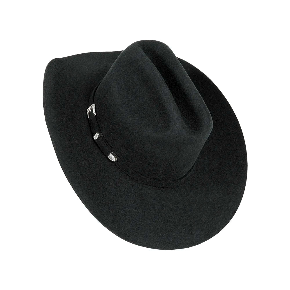 Cattleman | Womens Black Felt Cowgirl Hat