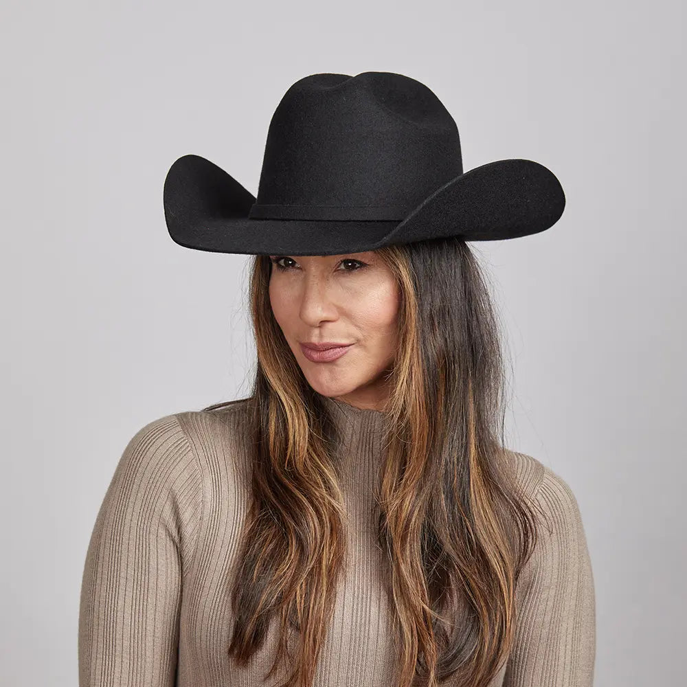 Cattleman Black | Womens Felt Black Cowgirl Hat