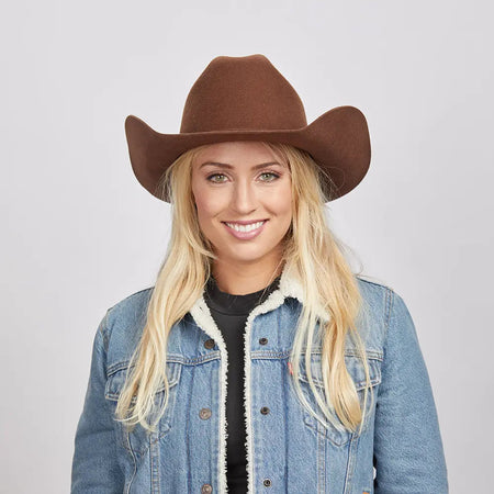 Cattleman-Brown-Felt-Cowboy-  display picture 1