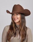 Cattleman Chocolate | Womens Felt Brown Cowgirl Hat