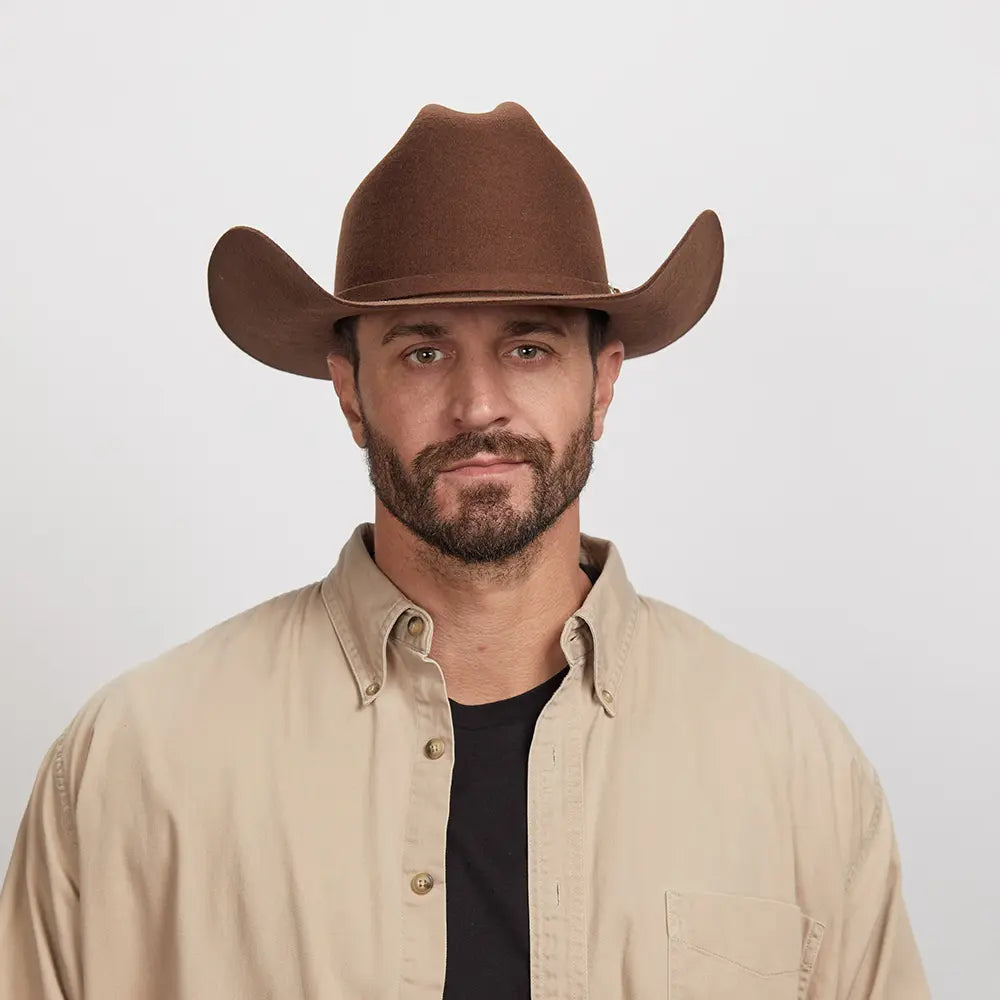 Cattleman | Mens Felt Cowboy Hat with Western Hat Band