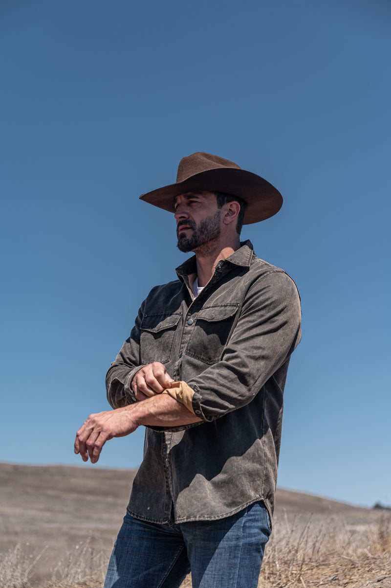 Brown store western hat