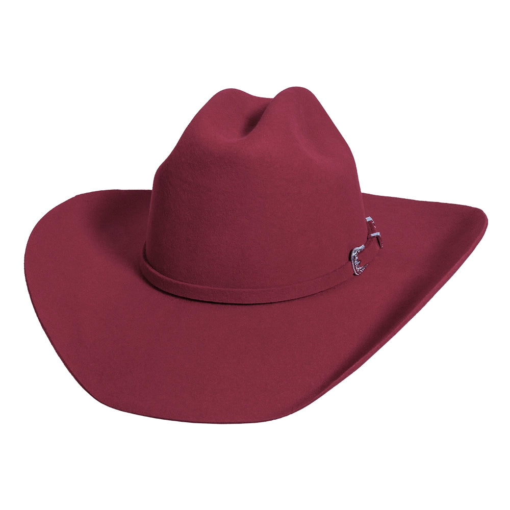 Cattleman | Womens Burgundy Felt Cowgirl Hat